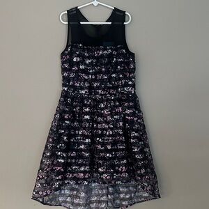 Charming Black and Pink Kids Dress